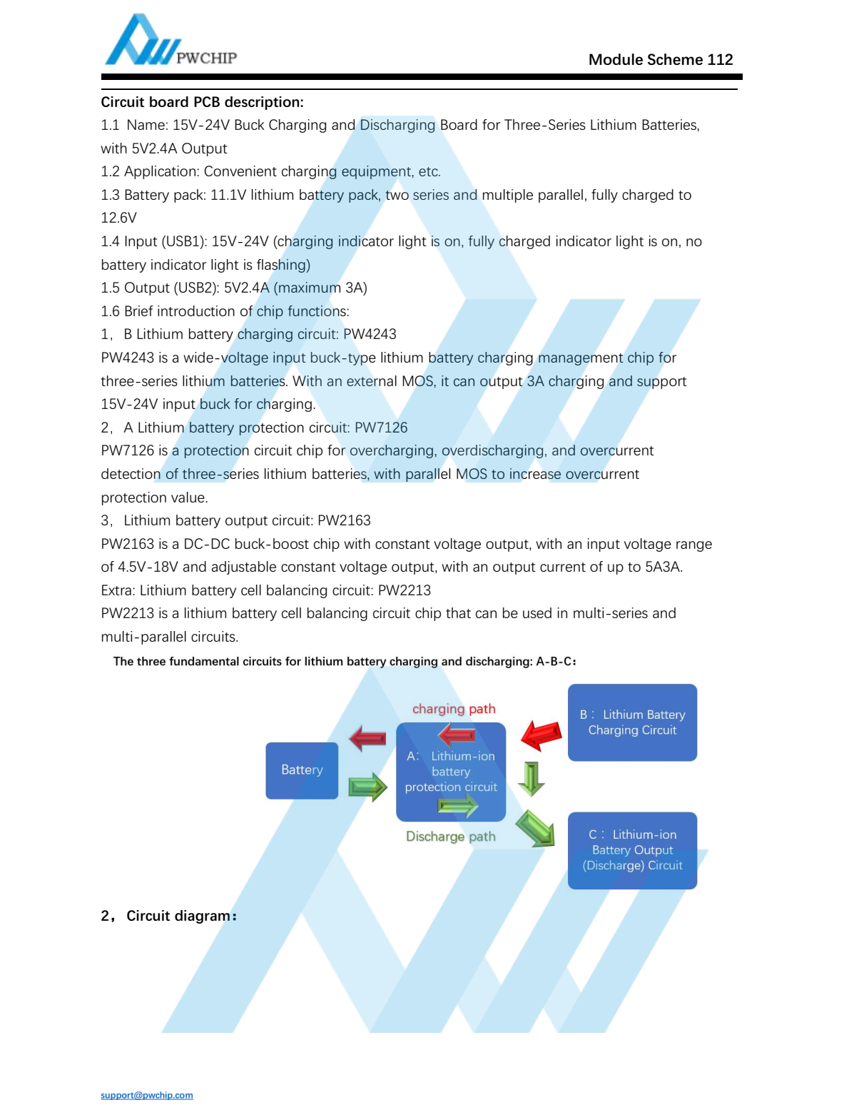 15V24V Buck Charging and Discharging Board for ThreeSeries Lithium