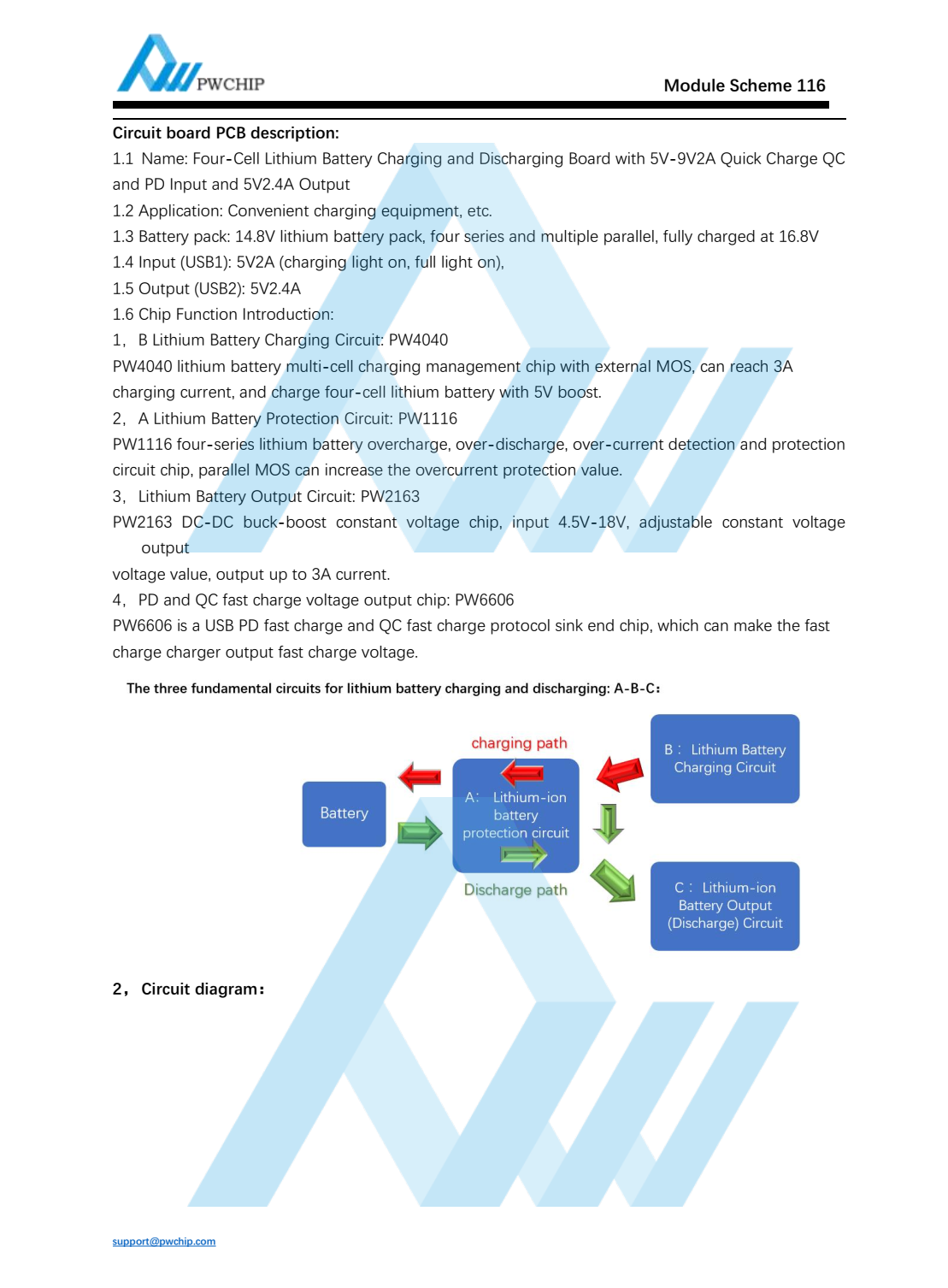 FourCell Lithium Battery Charging and Discharging Board with 5V9V2A