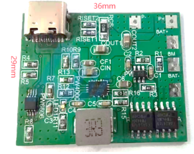 PW7120 two-cell Li-ion battery charge/discharge protection circuit + 5V/9V 2A buck-boost to 8.4V charging circuit PW4000