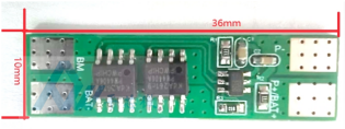 PW7120 + PW8205A8TS×3 2-Cell Li-ion Battery Charge-Discharge Protection Board Solution, Continuous 4.5A, Overcurrent Protection 13.5A