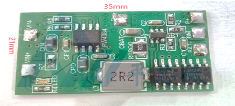 PW7120两串锂电池充放电保护电路+12V降压8.4V2A充电电路PW4084