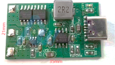 PW7120 two-cell Li-ion battery charge/discharge protection circuit + 5V 2.4A boost to 8.4V charging circuit PW4252